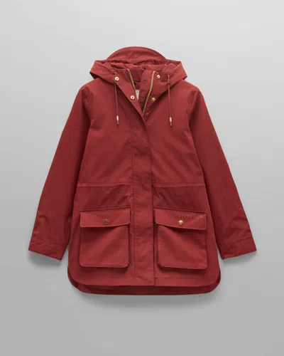 Joules Portwell Womens Raincoat In Red