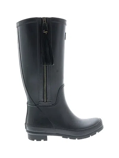 Pre-owned Joules Rain Boots In Black