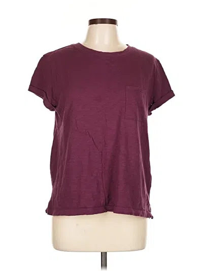 Pre-owned Joules Short Sleeve T-shirt In Burgundy