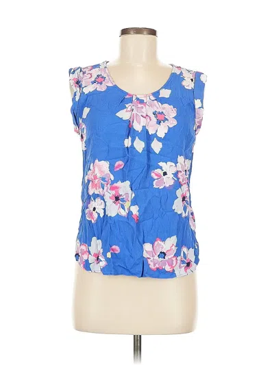Pre-owned Joules Sleeveless Blouse In Blue