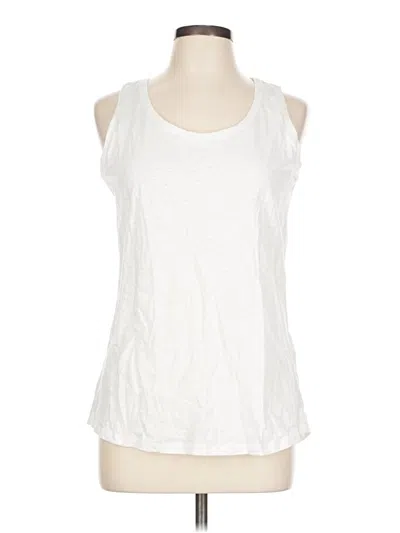Pre-owned Joules Tank Top White Halter Neckline Tops