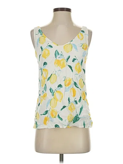 Pre-owned Joules Tank Top Yellow Halter Neckline Tops