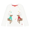 JOULES WHITE REINDEER SWEATER