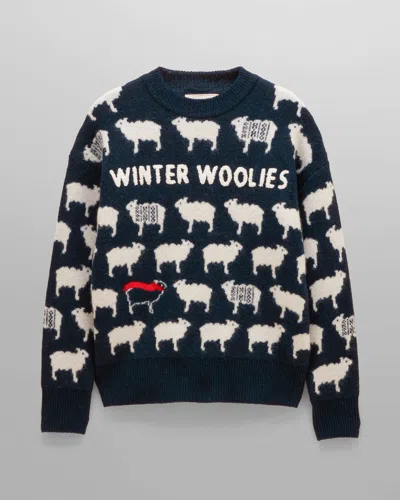 Joules Winter Woolies Womens Jumper In Navy