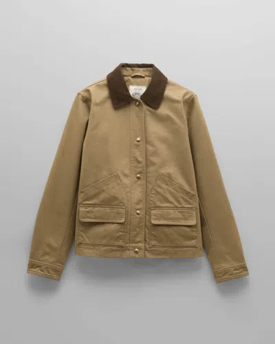 Joules Womens Barn Jacket In Tan Brown