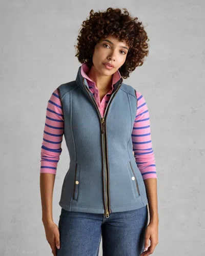 Joules Womens Heritage Gilet In Blue