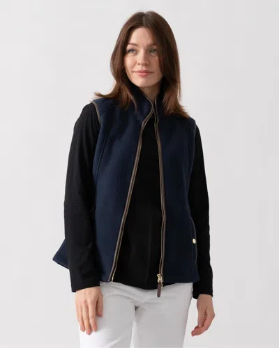 Joules Womens Heritage Gilet In Blue