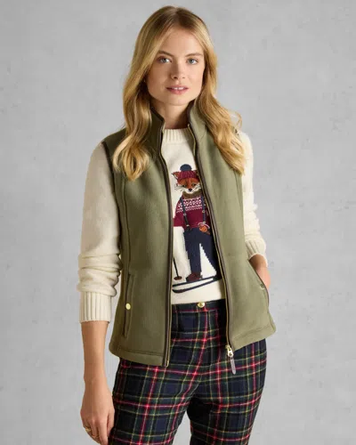 Joules Womens Heritage Gilet In Green