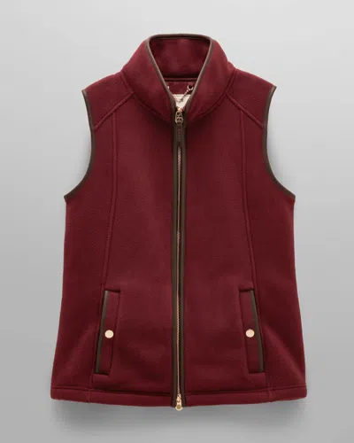 Joules Womens Heritage Gilet In Red