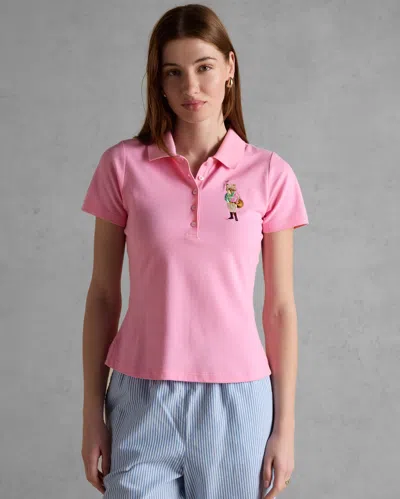 Joules Womens Jonty Polo Shirt In Pink