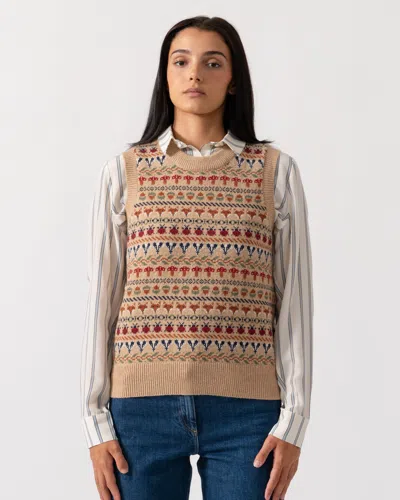 Joules Woodland Womens Tank Top In Brown