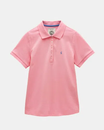 Joules Woody Womens Polo Shirt In Pink