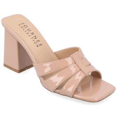 Journe Collection Collection Women's Ellington Sandals In Grey