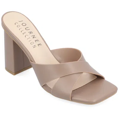 Journe Collection Collection Women's Tru Comfort Foam Chazz Sandals In Grey