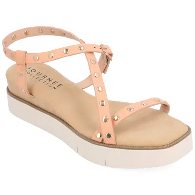 Journe Collection Collection Women's Tru Comfort Foam Lindsay Sandals In Gold