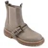 Journe Collection Collection Women's Tru Comfort Foam Rilie Bootie In Grey