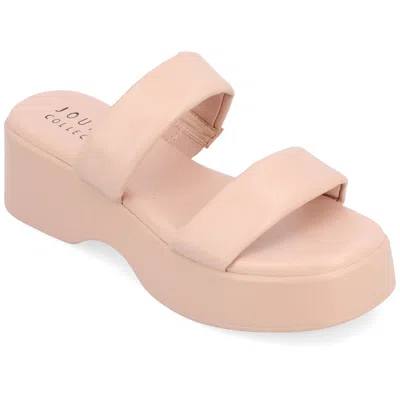 Journe Collection Collection Women's Tru Comfort Foam Veradie Sandals In Gold