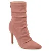 Journe Collection Collection Women's Wide Width Markie Bootie In Gold