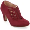 Journe Collection Collection Women's Wide-width Piper Bootie In Red