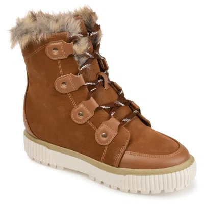 Journe Collection Collection Women's Tru Comfort Foam Glacier Winter Boot In Brown