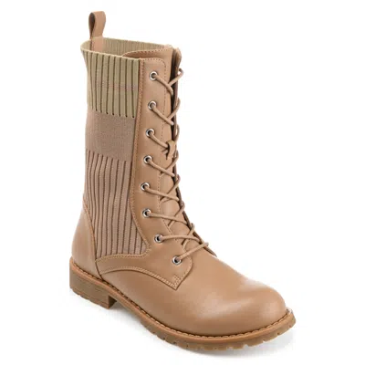 Journe Collection Collection Women's Tru Comfort Foam Melei Bootie In Brown