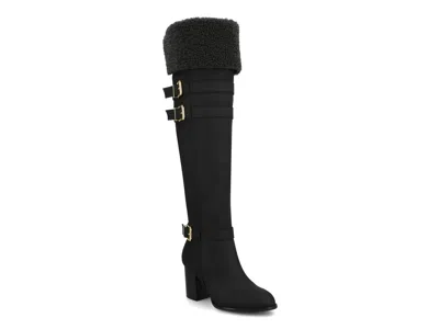 Journee Alyza Overtheknee Boot In Black