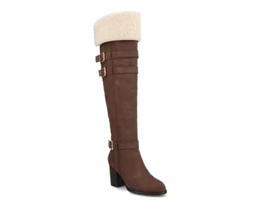 Journee Alyza Overtheknee Boot In Brown