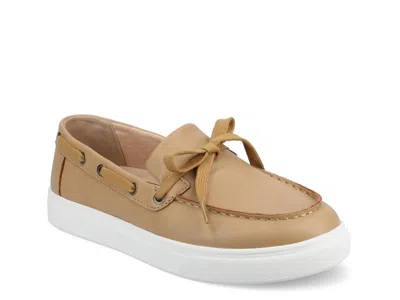 Journee Annamaria Boat Shoe In Brown
