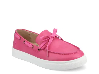 Journee Annamaria Boat Shoe In Pink