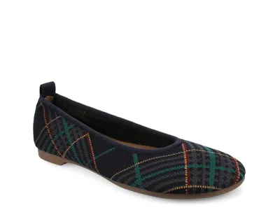 Journee Aria Ballet Flat In Blue