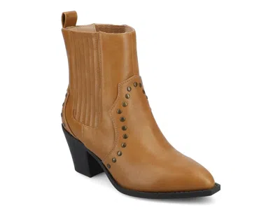 Journee Braylee Western Bootie In Brown