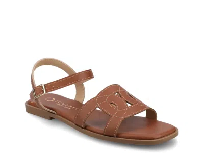 Journee Bridey Sandal In Brown