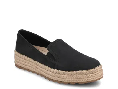 Journee Catalina Espadrille Slipon In Black