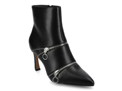 Journee Womens Catoa Zipper Detail Dress Booties In Black