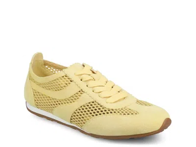 Journee Chasse Sneaker In Yellow