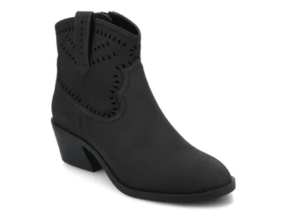 Journee Cheyenne Western Bootie In Black