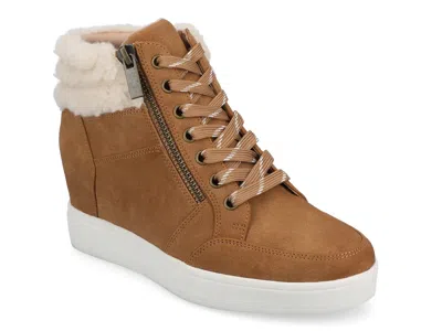 Journee Clarity Sneaker In Brown