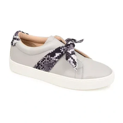 Journee Collection Abrina Womens Round Closed Toe Slip-on Shoe In Gray