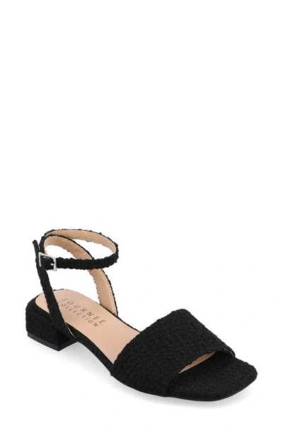 Journee Collection Adleey Block Heel Sandal In Black