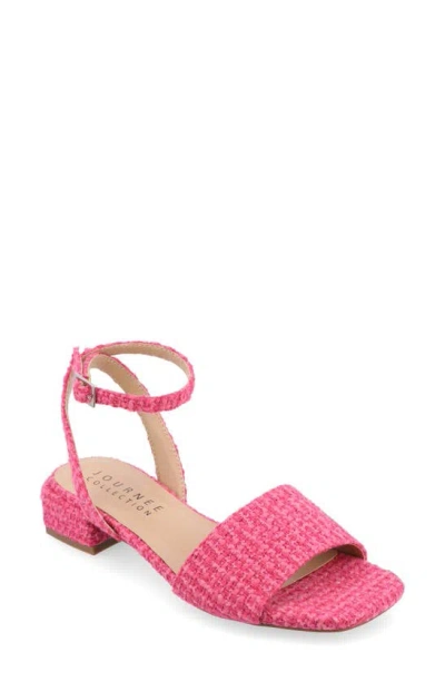 Journee Collection Adleey Block Heel Sandal In Pink