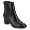 Journee Collection Adria Bootie Womens Black Faux Leather Ankle Boots Gal1207 In Black