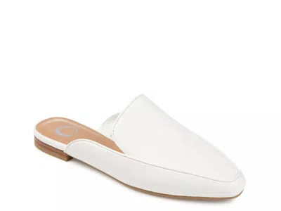 Journee Collection Akza Mule In White