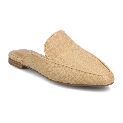 Journee Collection Akza Womens Square Mules In Sand