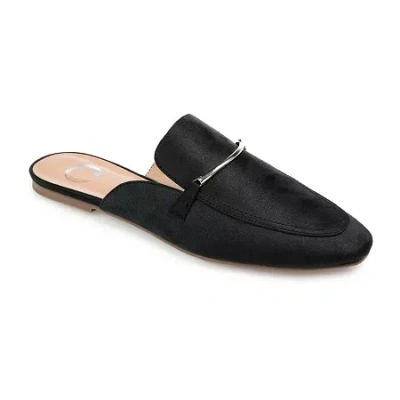 Journee Collection Ameena Womens Round Closed Toe Mules In Black