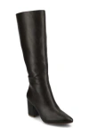 Journee Collection Journee Women's Ameylia Block Heel Knee High Boots In Brown Pu