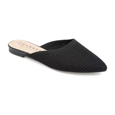Journee Collection Aniee Womens Pointed Closed Toe Mules In Black