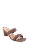 Journee Collection Aniko Double Strap Sandal In Brown