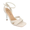 Journee Collection Annett Womens Square Open Toe Stiletto Heel Pumps In White