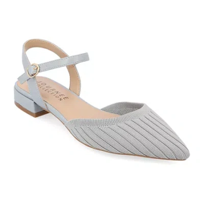 Journee Collection Ansley Womens Pointed Closed Toe Ballet Flats In Multi