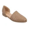 Journee Collection Anyah Womens Pointed Ballet Flats In Brown